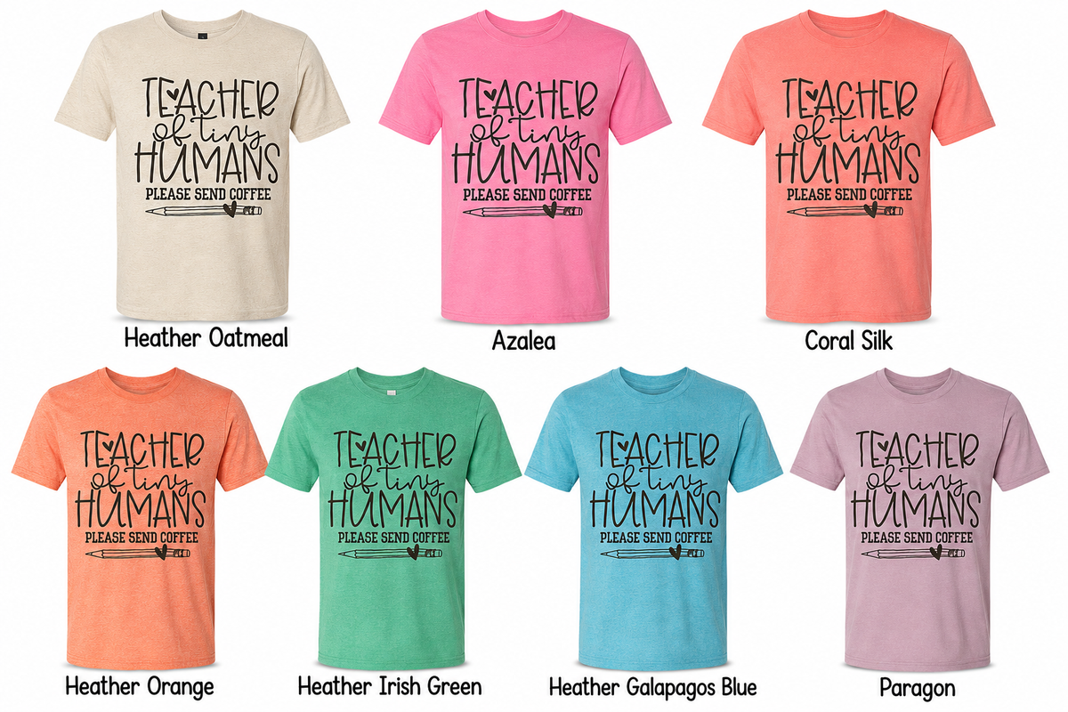 Teacher of Tiny Humans Adult Shirt (Gildan SoftStyle)