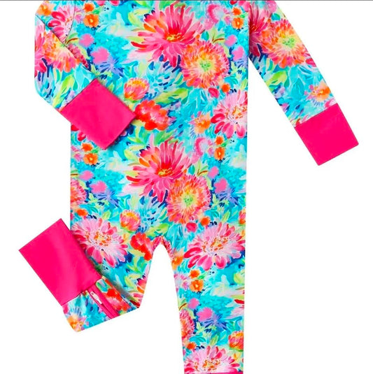 Posh Tot: Coral Garden Bamboo Convertible Zippy