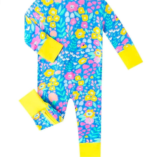 Posh Tot: Sunny Blooms Bamboo Convertible Zippy