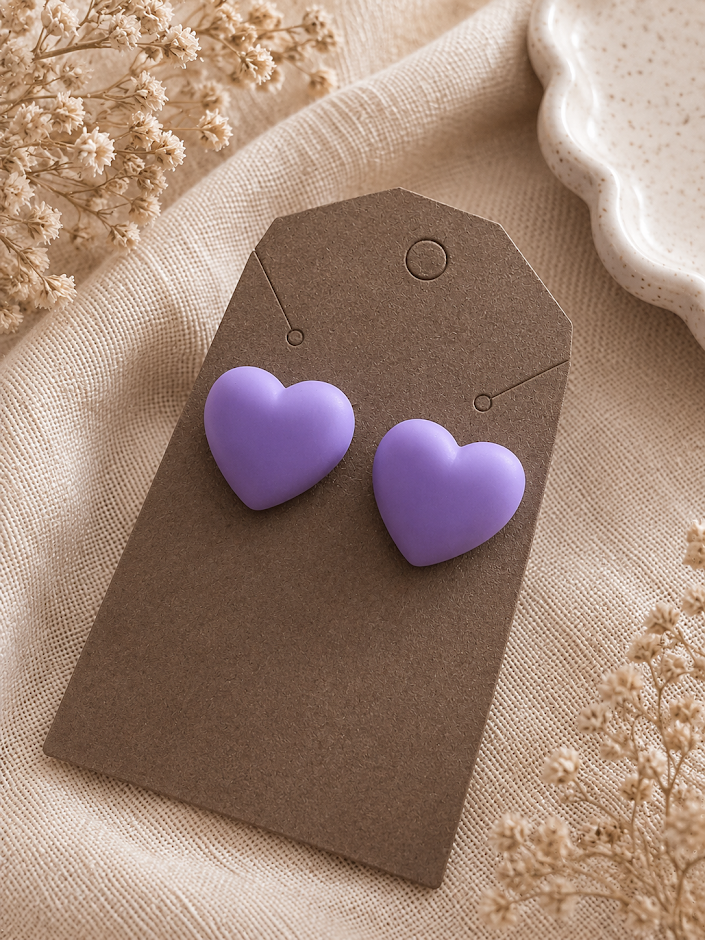 Heart Post Earrings