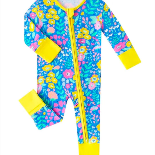 Posh Tot: Sunny Blooms Bamboo Convertible Zippy