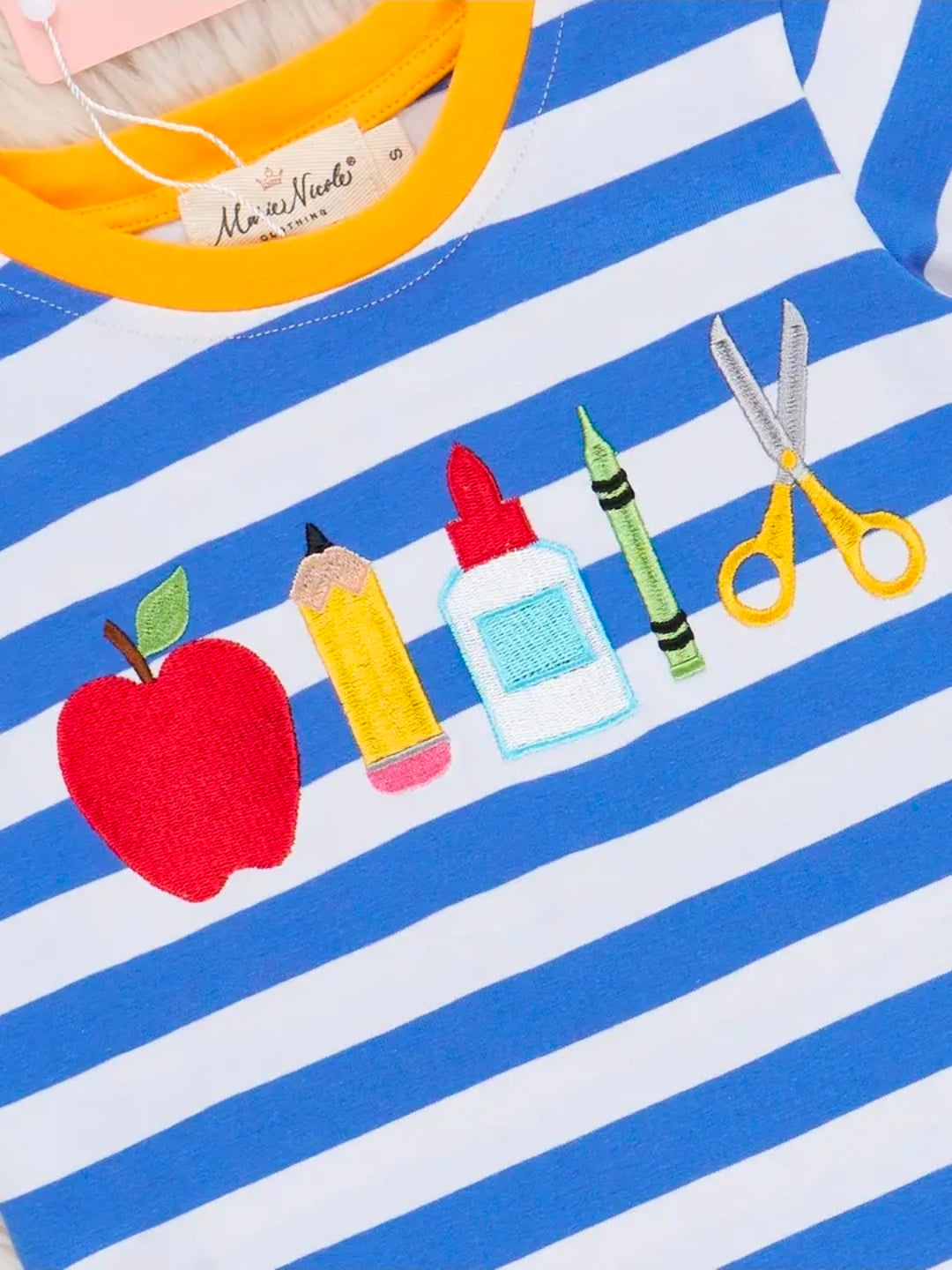 Blue and Yellow School Supplies Outfit (Pre-Order)