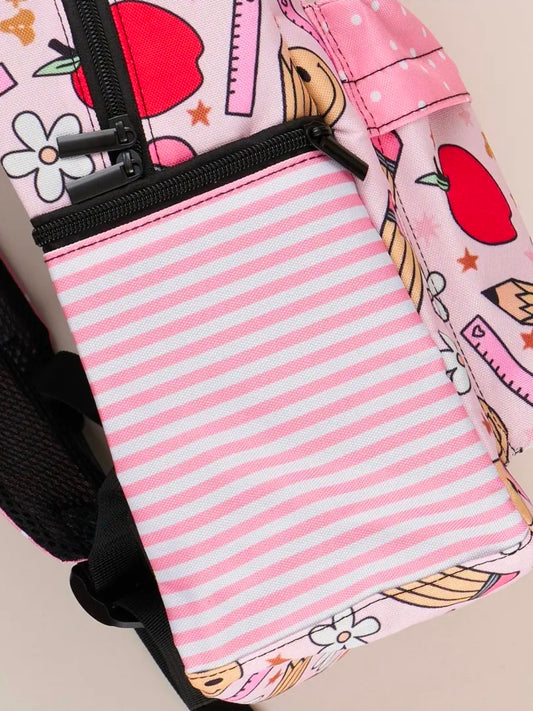 Red Apples and Pencil Backpack (Pre-order)