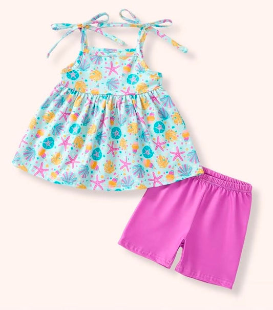 Pete + Lucy: Seashell Short Set