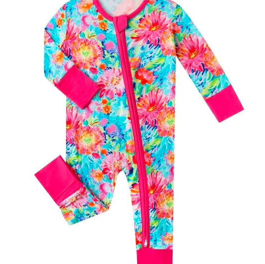 Posh Tot: Coral Garden Bamboo Convertible Zippy