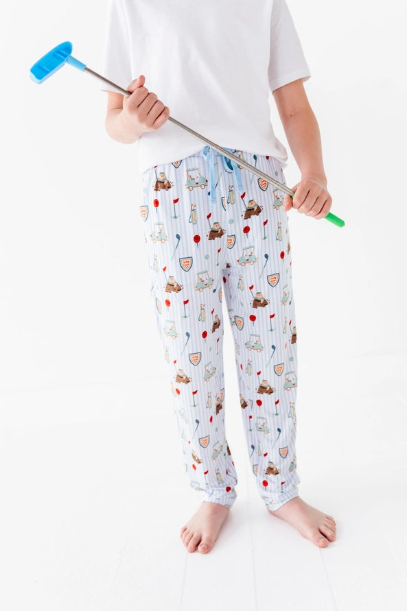 *Pre-Order* Caddy Crew Boys Lounge Pants - Bigger Kid-Blue