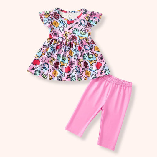 Pete + Lucy: Princess Mash Up Capri Set