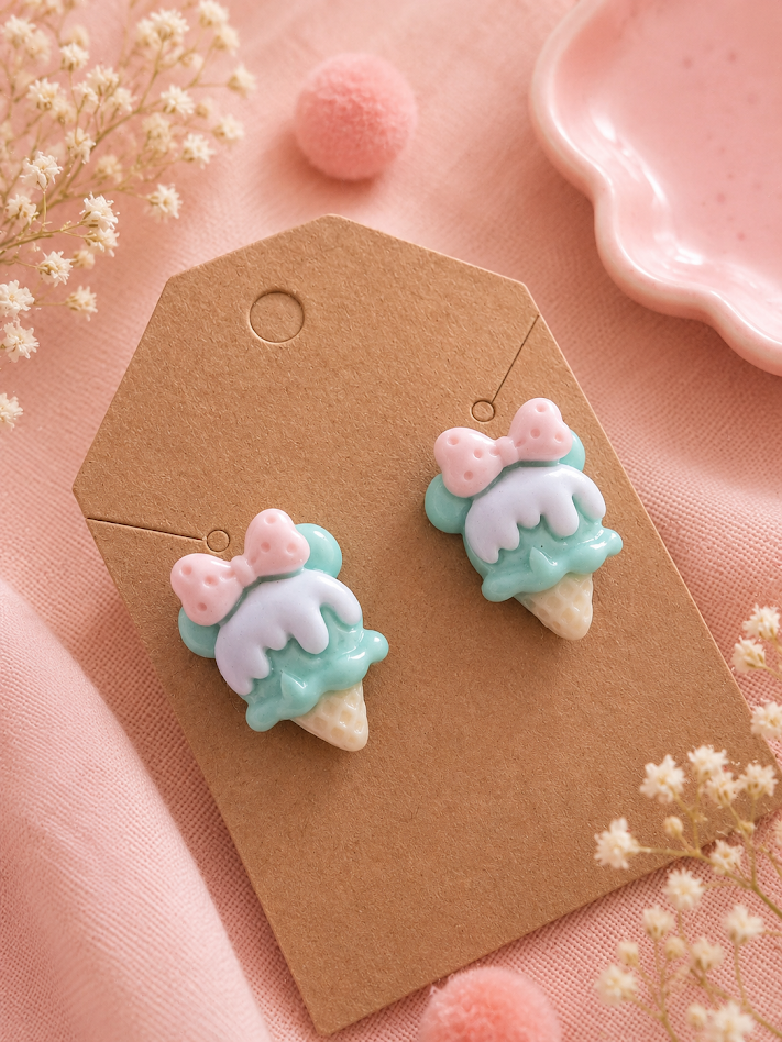 Ice Cream Post Earrings