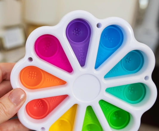 Pop Fidget Numbers Round 10 Button Popping Toy