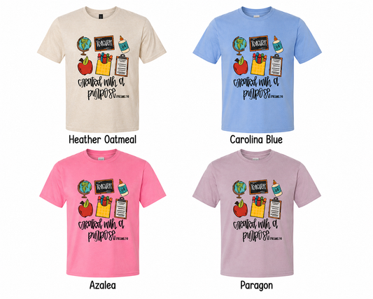 Created with a Purpose Adult Shirt (Gildan SoftStyle)