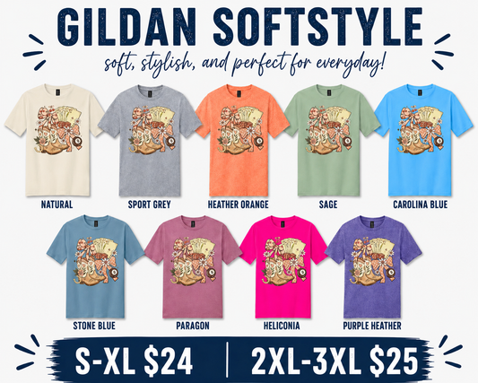 Boots, Bows, and Blackjack Adult Shirt