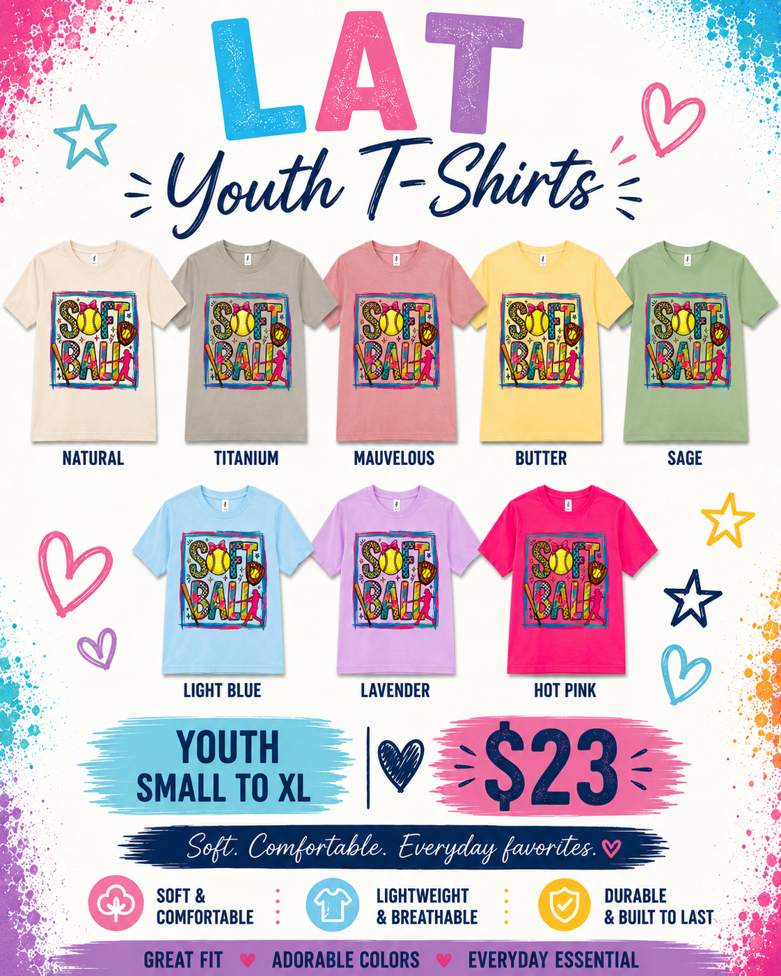 Softball 2 Youth Shirt