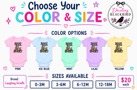 Boot Scootin Spooky Onesie