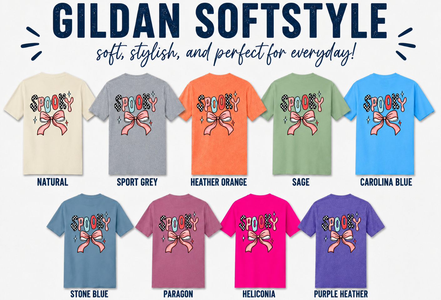 Spooky Adult Shirt- Front & Back