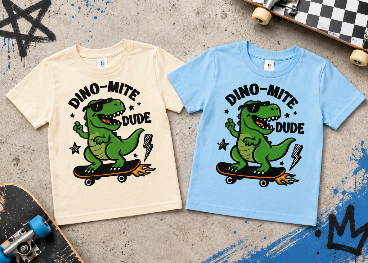 Dino-mite Dude Toddler Shirt