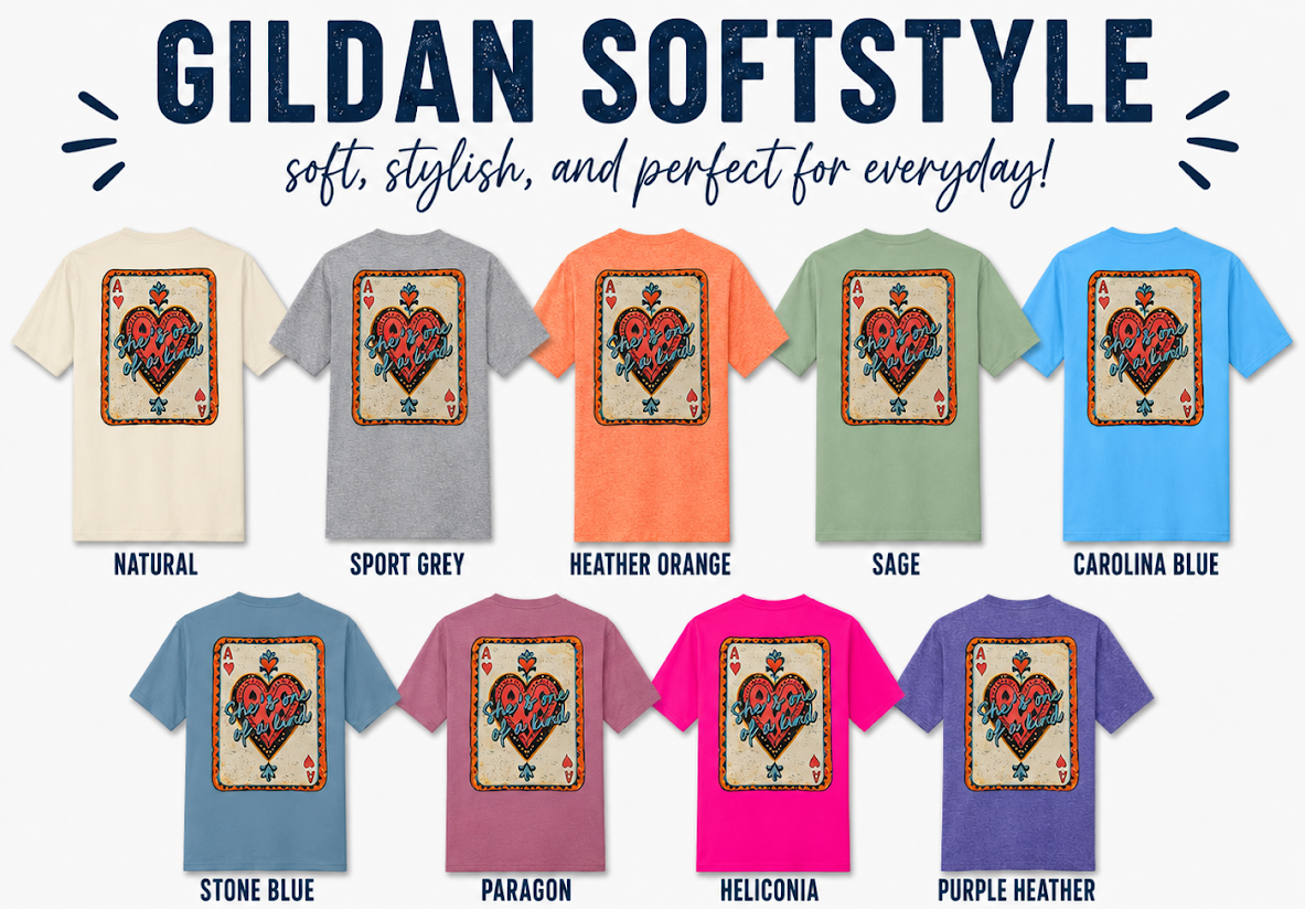 She's One of a Kind Adult Shirt- Front & Back