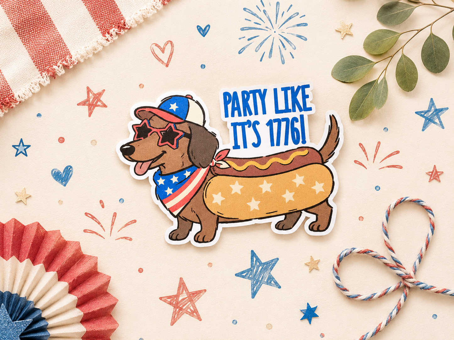 Fourth of July Stickers