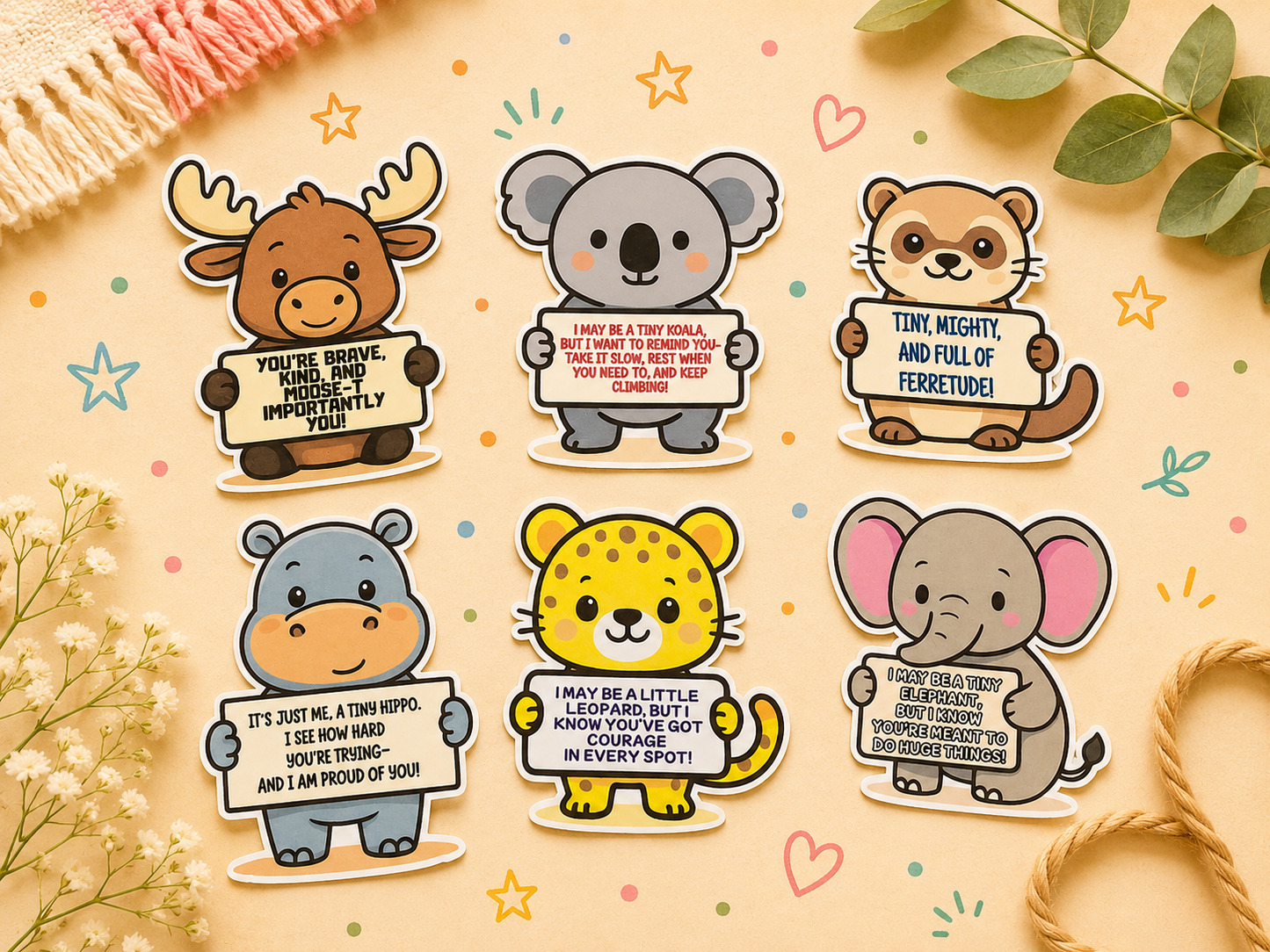 Animal Saying Stickers