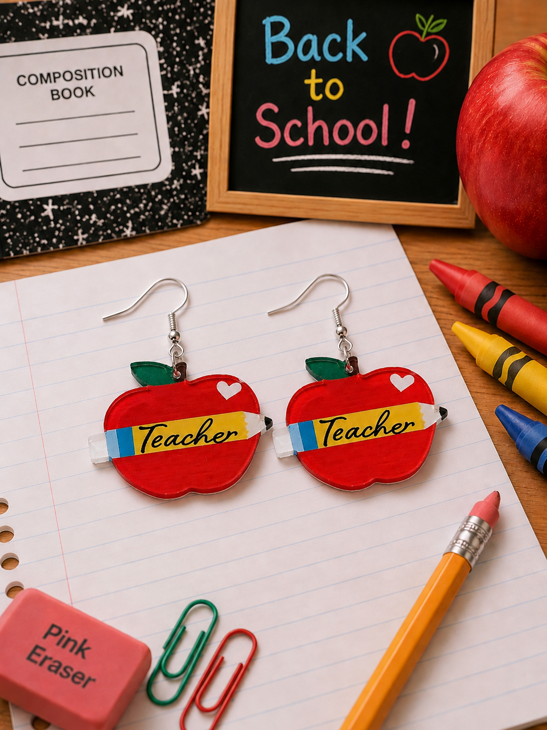 Teacher Back-to-School Earrings