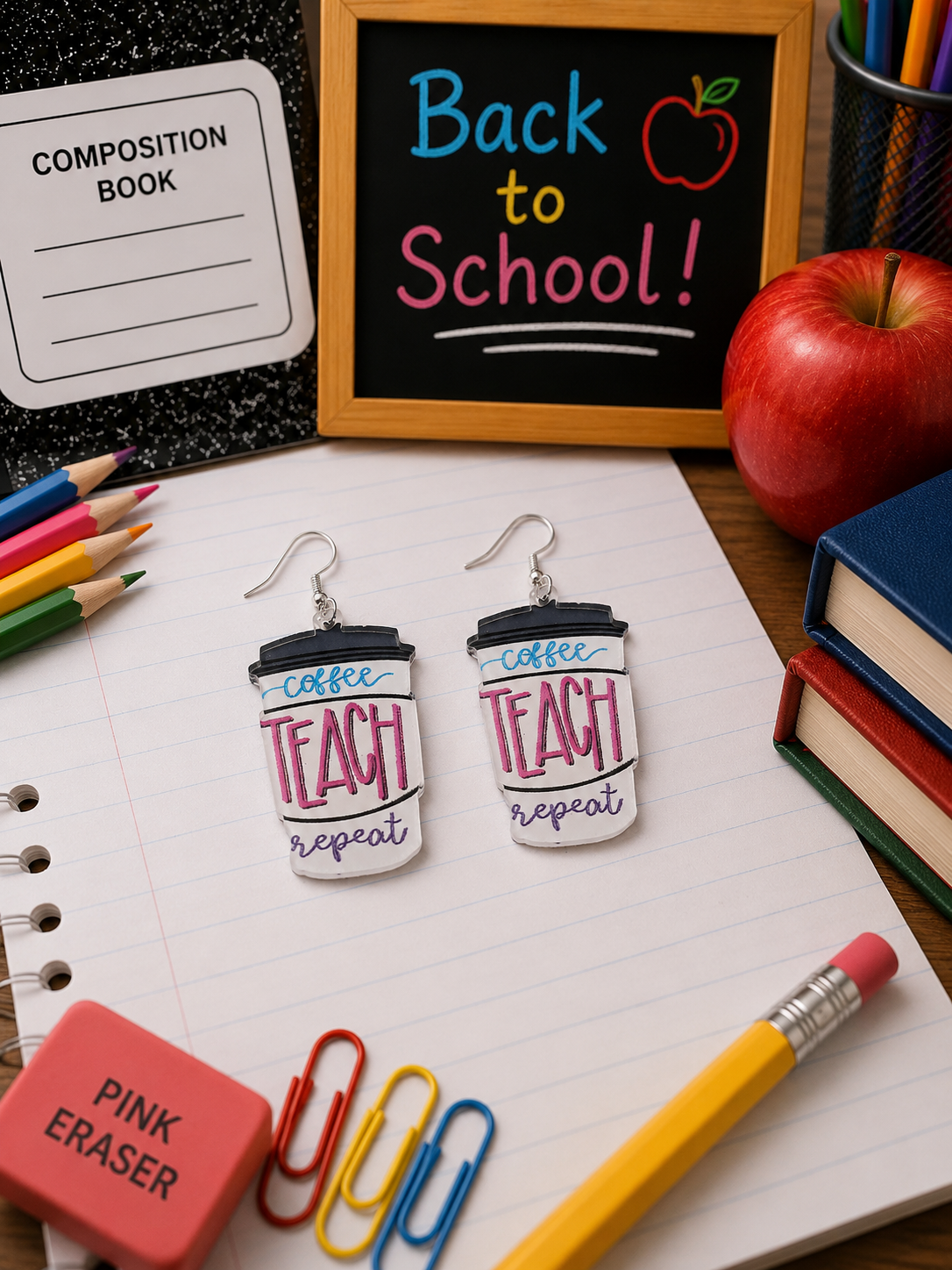 Teacher Back-to-School Earrings