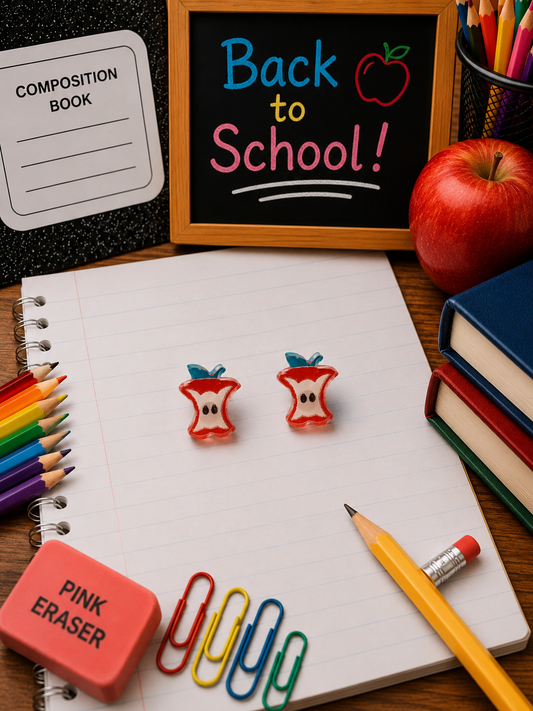 Back-to-School Acrylic Earrings