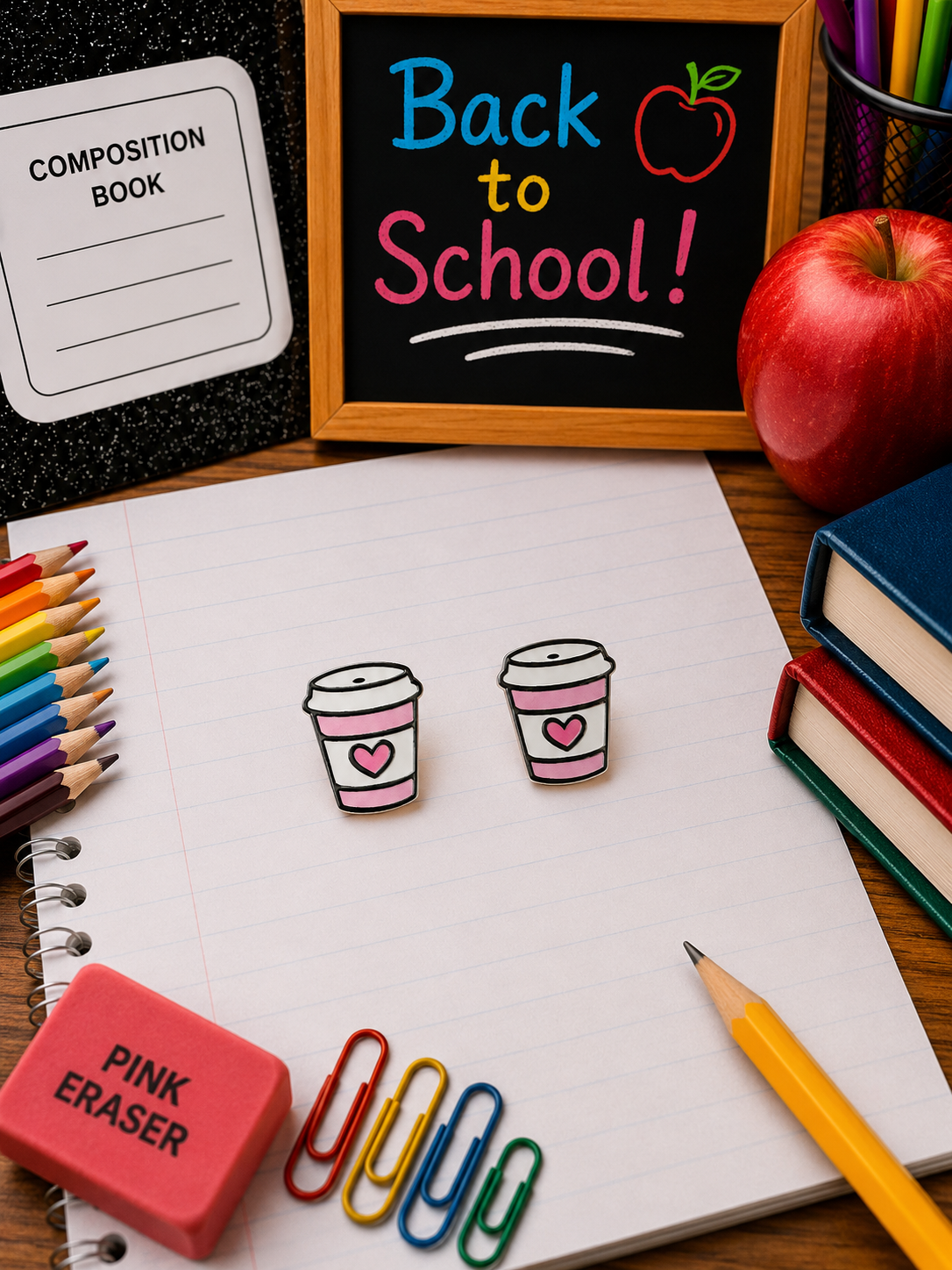 Back-to-School Acrylic Earrings
