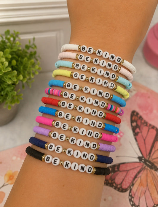 Soft Clay Be Kind Bracelets