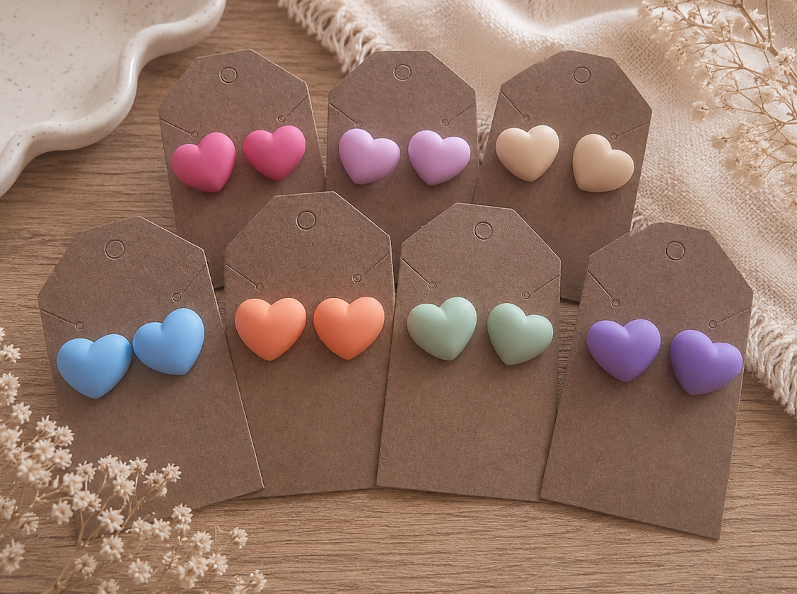 Heart Post Earrings