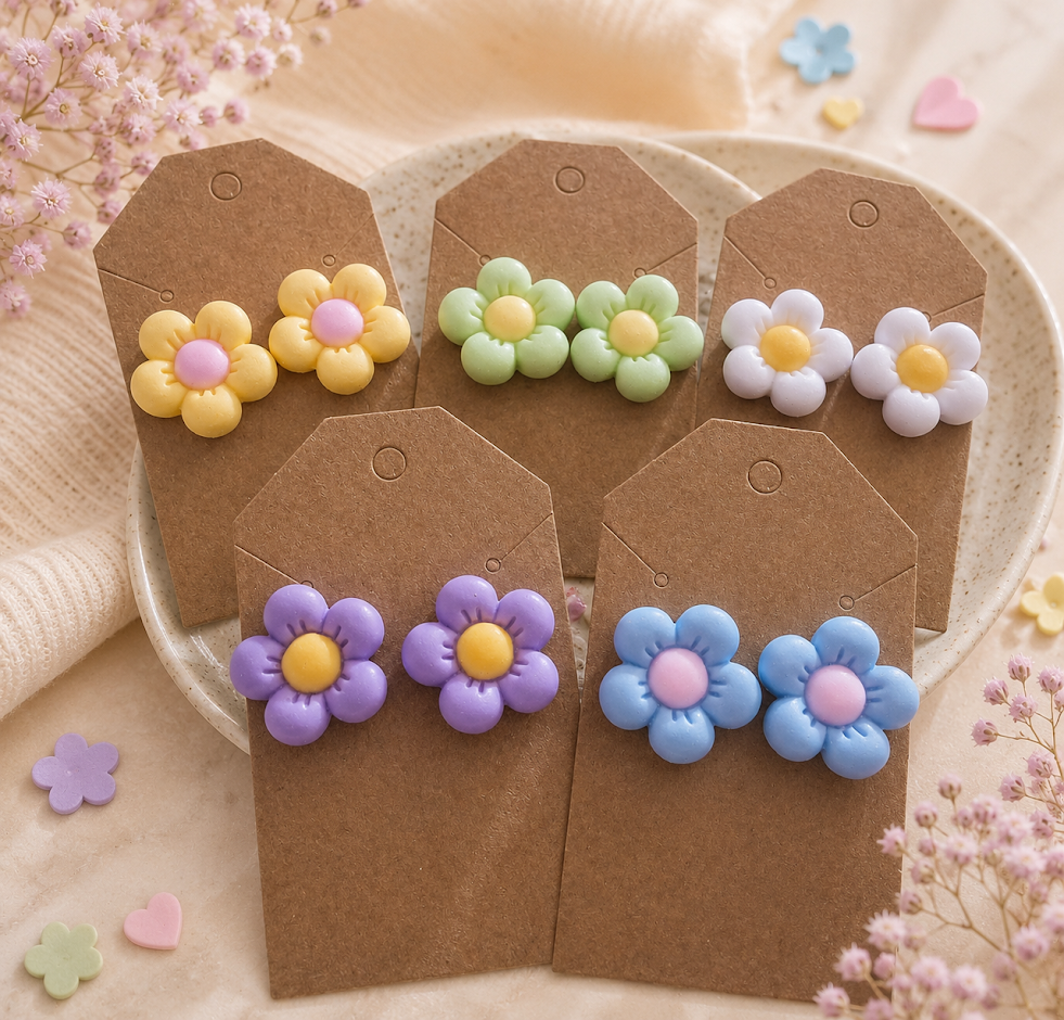 Flower Post Earrings