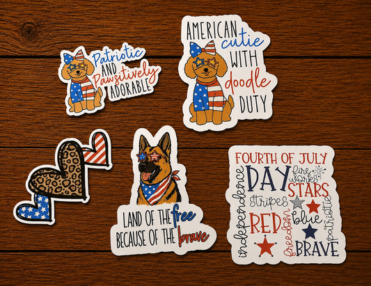 Fourth of July Stickers