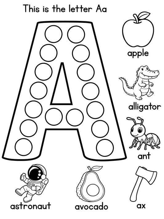 A–Z Dot Worksheets