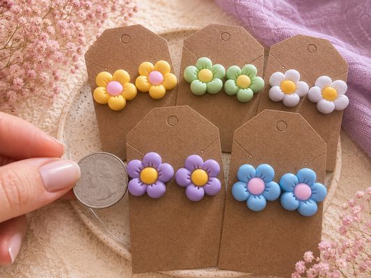Flower Post Earrings