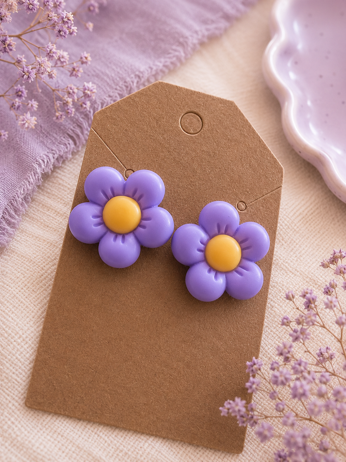 Flower Post Earrings
