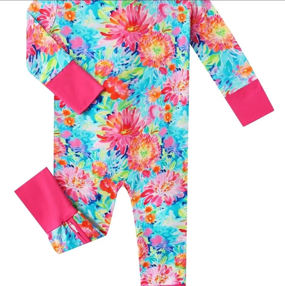Posh Tot: Coral Garden Bamboo Convertible Zippy