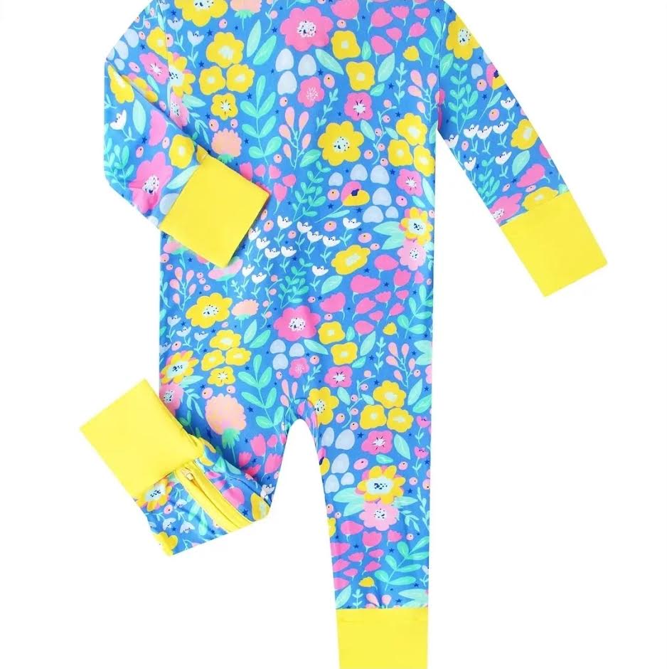 Posh Tot: Sunny Blooms Bamboo Convertible Zippy