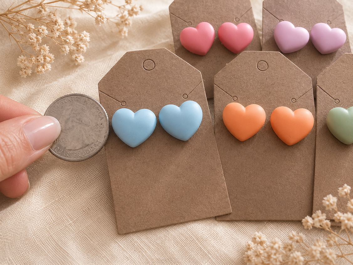 Heart Post Earrings