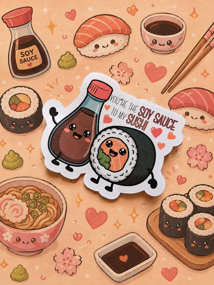 Ramen and Sushi Stickers