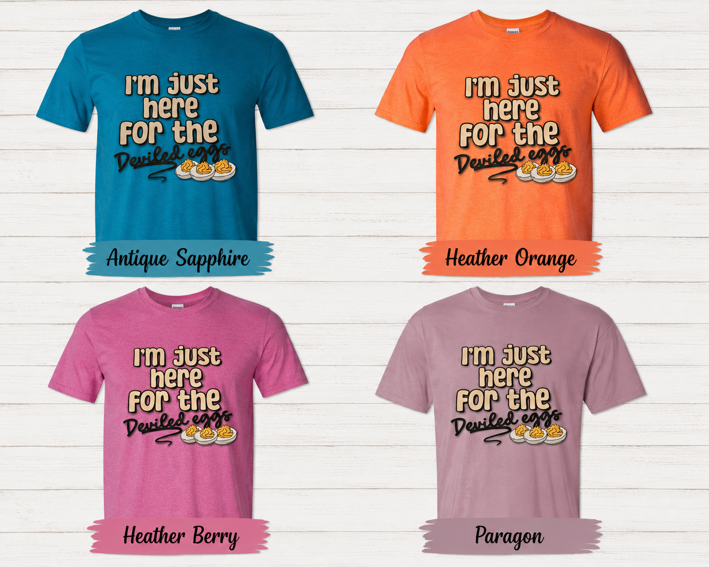 Deviled Eggs (Gildan Soft Style) Adult Shirt