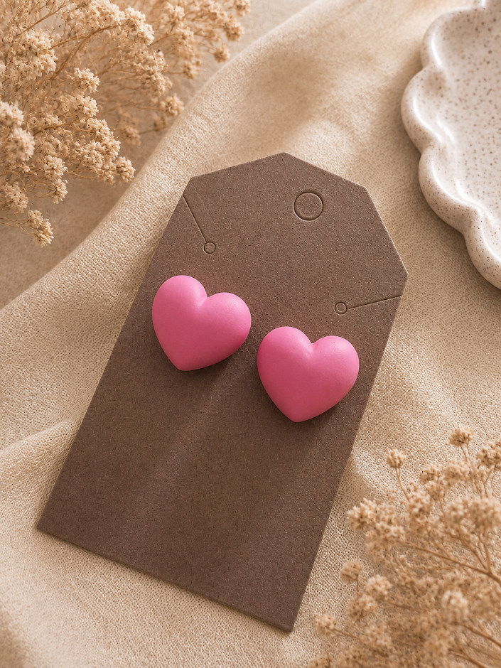 Heart Post Earrings