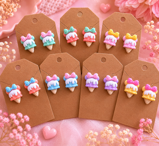 Ice Cream Post Earrings