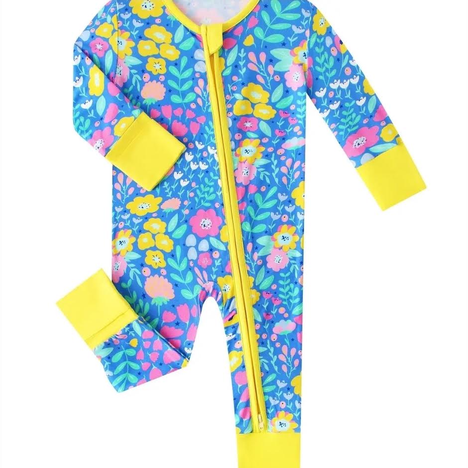 Posh Tot: Sunny Blooms Bamboo Convertible Zippy
