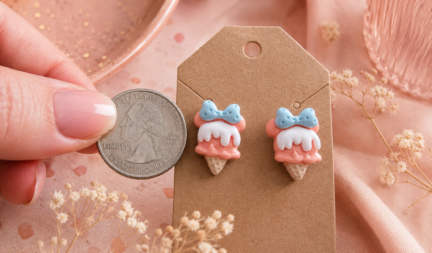 Ice Cream Post Earrings