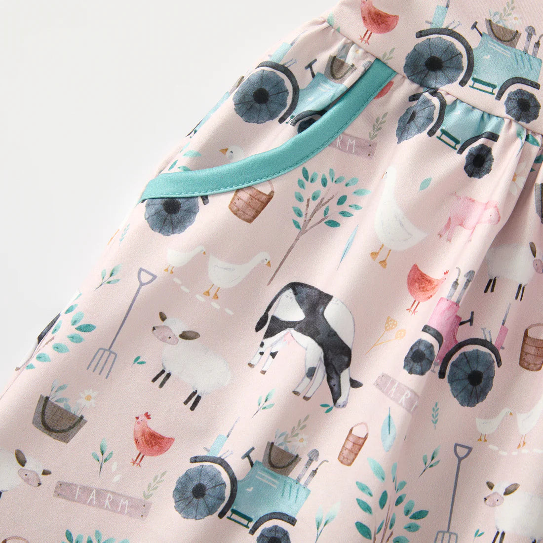 Pete + Lucy: Friendly Farmyard Pants Set