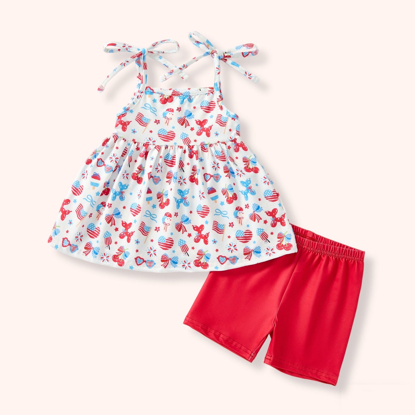 Pete and Lucy Firecracker Cutie Shorts Set