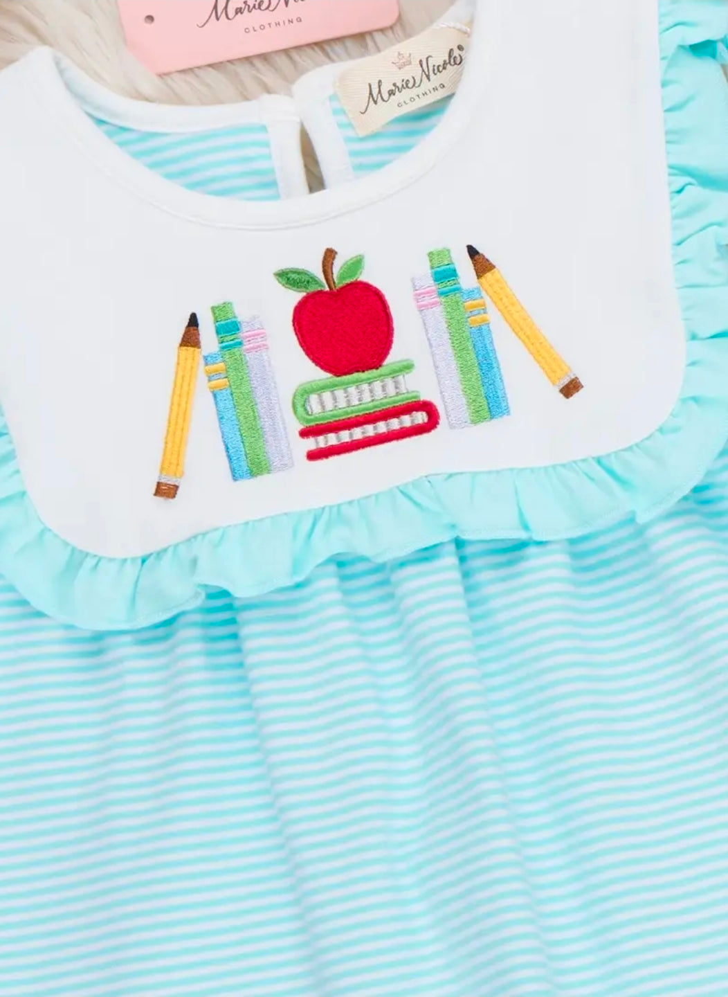 Ready Set Learn Embroidered 2-piece Outfit (Pre-Order)