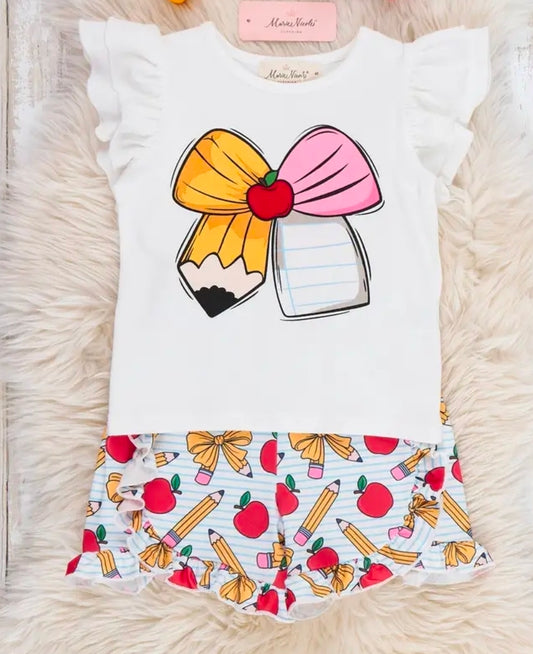 Little Learner Bow 2-piece Outfit (Pre-Order)