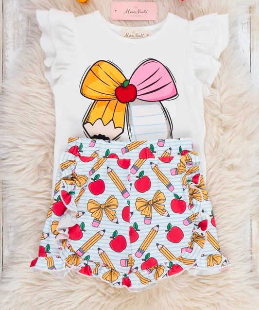 Little Learner Bow 2-piece Outfit (Pre-Order)