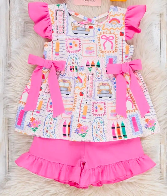 Notebook Scribbles Ruffle Outfit (Pre-Order)