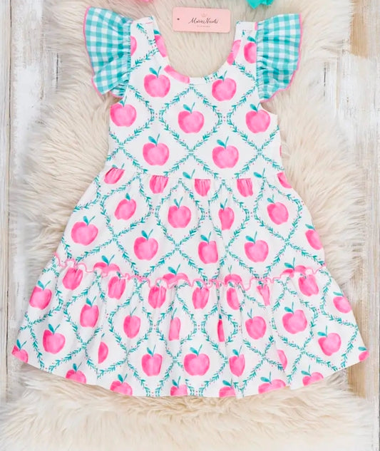 Sweet Apple Flutter Dress (Pre-Order)