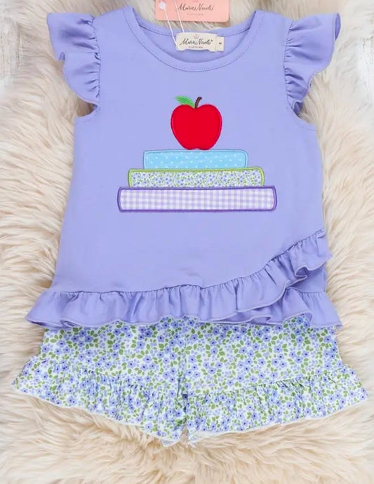 Apple Blossom Embroidered Ruffle Outfit (Pre-Order)